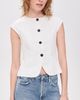 ALIGNE ALIGNE Connie Linen Mix Button Up Top White - 2