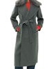 ALIGNE ALIGNE George Faux Fur Collar Jacket Grey Marl - 1