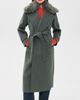 ALIGNE ALIGNE George Faux Fur Collar Jacket Grey Marl - 2