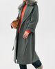 ALIGNE ALIGNE George Faux Fur Collar Jacket Grey Marl - 5