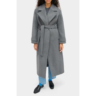 ALIGNE ALIGNE George Recycled Wool Blend Wrap Coat