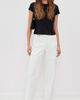 ALIGNE ALIGNE High Rise Straight Leg Jeans Ecru - 5