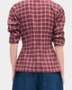 ALIGNE ALIGNE Janey Ruched Sleeve Plaid Top - 2