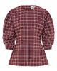 ALIGNE ALIGNE Janey Ruched Sleeve Plaid Top - 4