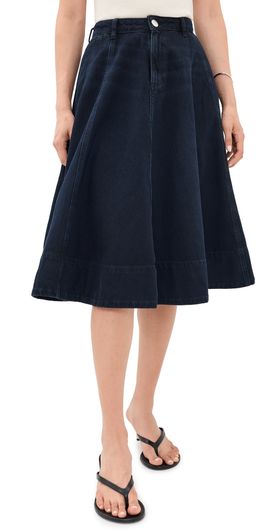 ALIGNE ALIGNE Lana Denim Midi Skirt Blue Black