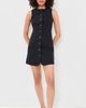 ALIGNE ALIGNE Leah Linen Mix Dress Black - 5