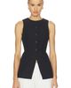 ALIGNE ALIGNE Leo Linen Mix Waistcoat - 1