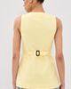 ALIGNE ALIGNE Leo Linen Mix Waistcoat Butter Yellow - 3