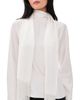 ALIGNE ALIGNE Leona Scarf Satin Top White - 1