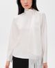 ALIGNE ALIGNE Leona Scarf Satin Top White - 2