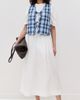 ALIGNE ALIGNE Mario Tie Front Waistcoat Blue Check - 5