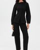 ALIGNE ALIGNE Markus Ponte Barrel Leg Trousers Black - 5