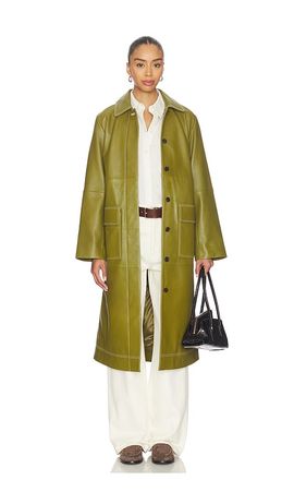 ALIGNE ALIGNE Mountain Leather Coat