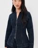 ALIGNE ALIGNE Tilly Denim Zip Jacket Blue Black - 2