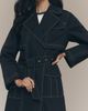 ALIGNE Elsa 100% Cotton Belted Trench Coat Jacket - 2