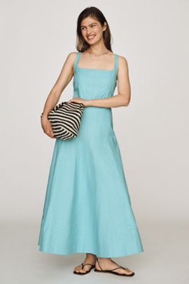 ALIGNE Fernanda Square-Neck Midi Dress