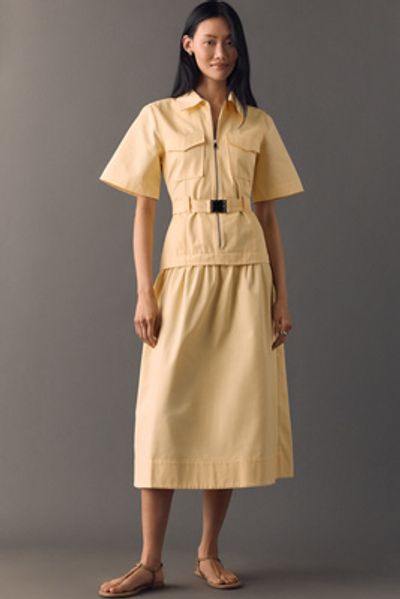 ALIGNE Pearl Belted Midi Dress