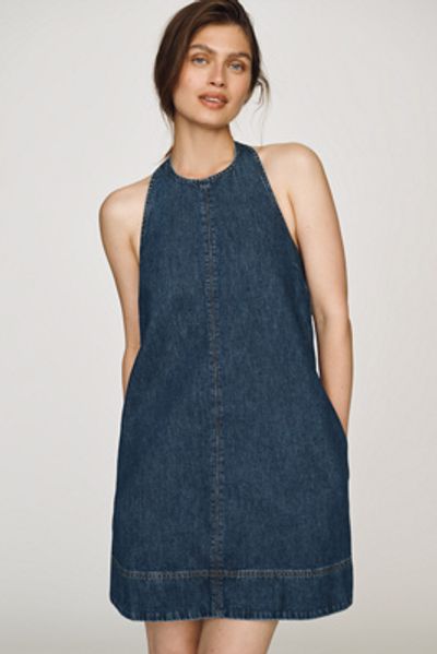 ALIGNE Sandy Cotton Mini Halter Dress