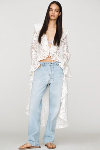 aligrace Brigette High-Rise Straight-Leg Jeans
