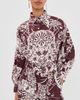 Alix of Bohemia Alix of Bohemia Emery Auburn Spoke Silk Shirt Dark Brown - 2