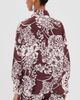 Alix of Bohemia Alix of Bohemia Emery Auburn Spoke Silk Shirt Dark Brown - 3