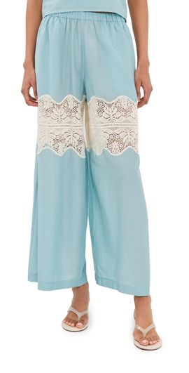 Alix of Bohemia Alix of Bohemia Margie Sky Prima Lace Pants Light Blue