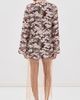 Alix of Bohemia Alix of Bohemia Narene Dandelion Silk Mini Dress Dark Brown - 3