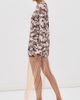 Alix of Bohemia Alix of Bohemia Narene Dandelion Silk Mini Dress Dark Brown - 4