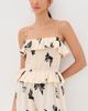 Alix of Bohemia Alix of Bohemia Vera Black Tie Jumpsuit Off-White - 5