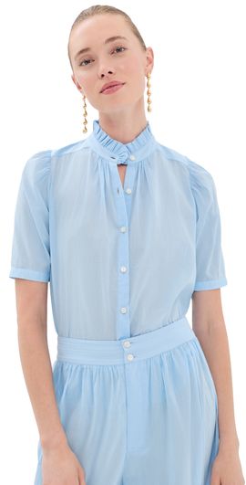 Alix of Bohemia Alix of Bohemia Winnie Button Down Shirt Light Blue