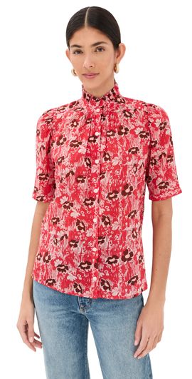 Alix of Bohemia Alix of Bohemia Winnie Rougewood Shirt Medium Red