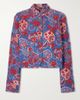 ALIX OF BOHEMIA Clarke Delft Hive cropped embellished printed cotton jacket - 1