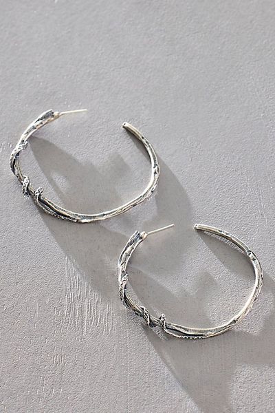 Alkemie Alkemie Sterling Silver Serpent Wrap Hoops