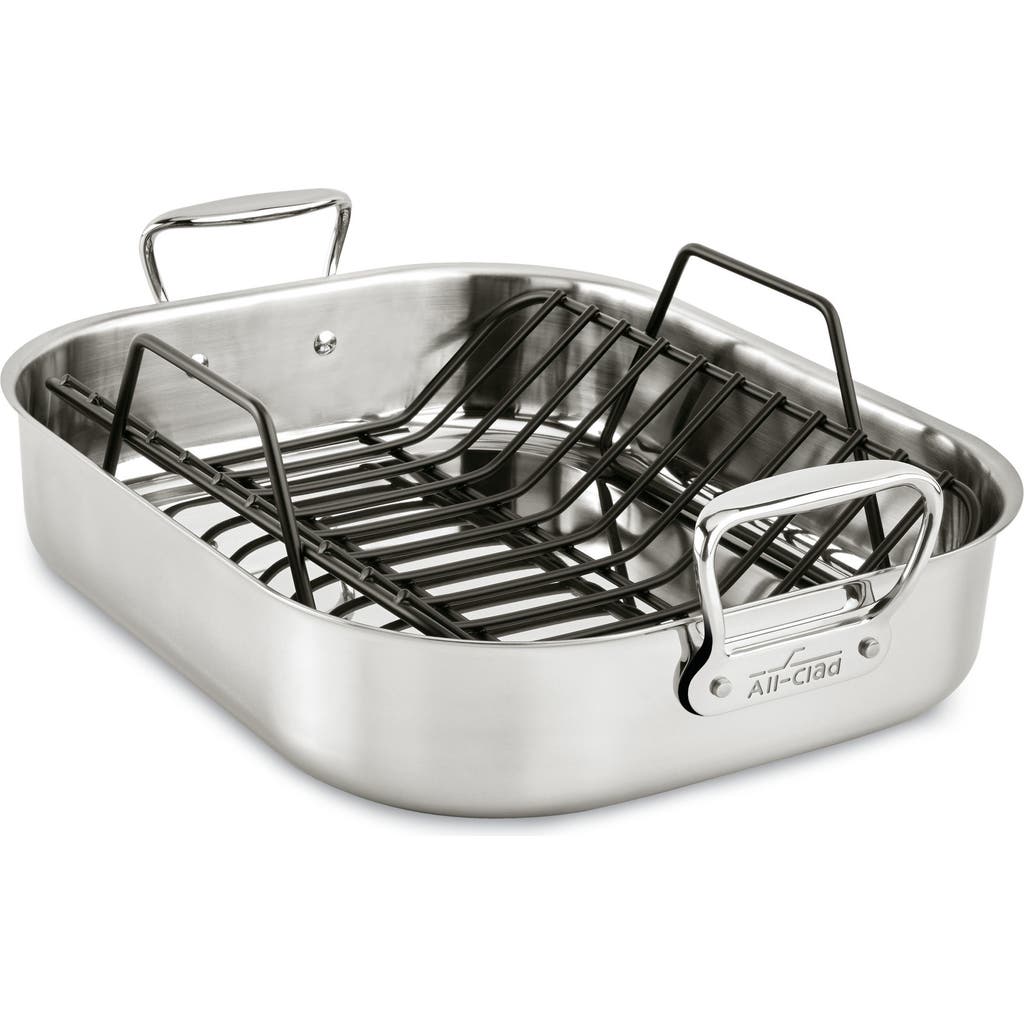 All-Clad All-Clad Large Stainless Steel Roasting Pan & Roaster Rack 