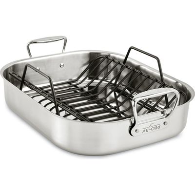 All-Clad All-Clad Large Stainless Steel Roasting Pan & Roaster Rack 