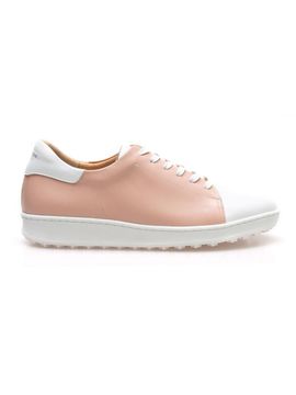 ALL CLASSIC Premium Leather Spikeless Golf Shoes [Pink] (ALCGF108)