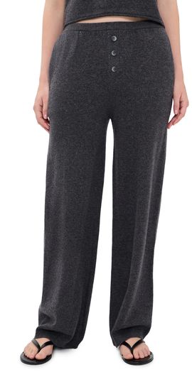 All My Love All My Love Kayla Cashmere Pants Charcoal