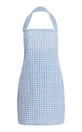 All That Remains All That Remains Juliette Gingham Seersucker Cotton Mini Halter Dress