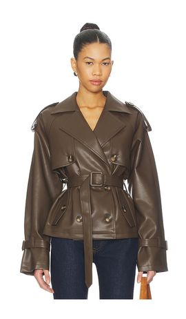 ALL THE WAYS ALL THE WAYS Ahmeira Faux Leather Jacket