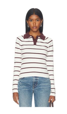 ALL THE WAYS ALL THE WAYS Bronson Knit Polo Top