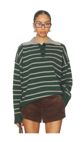ALL THE WAYS ALL THE WAYS Clydie Polo Sweater