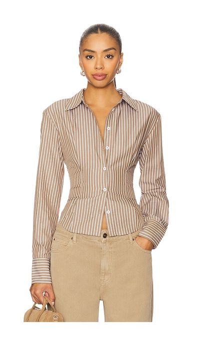 All The Ways Ellie Button Up Top