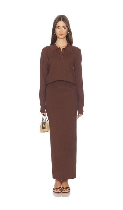 ALL THE WAYS ALL THE WAYS Emahlee Knit Maxi Skirt Set
