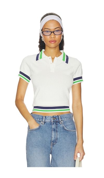 ALL THE WAYS ALL THE WAYS Hazel Knit Polo Top
