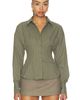 ALL THE WAYS ALL THE WAYS Jeyne Button Up Top - 1