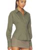 ALL THE WAYS ALL THE WAYS Jeyne Button Up Top - 2