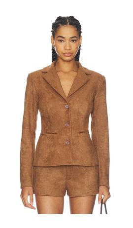 ALL THE WAYS ALL THE WAYS Kylli Faux Suede Blazer