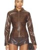 ALL THE WAYS ALL THE WAYS Simone Faux Leather Jacket - 1