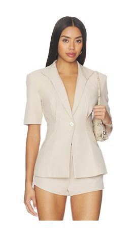 ALL THE WAYS ALL THE WAYS x Blake Evin Landry Short Sleeve Blazer