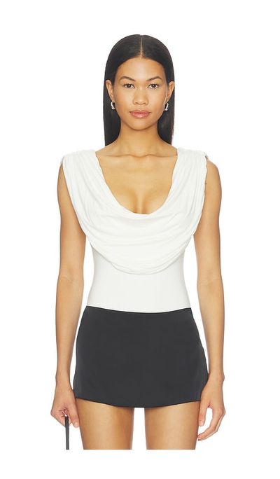 ALL THE WAYS ALL THE WAYS x Blake Evin Rian Drape Bodysuit